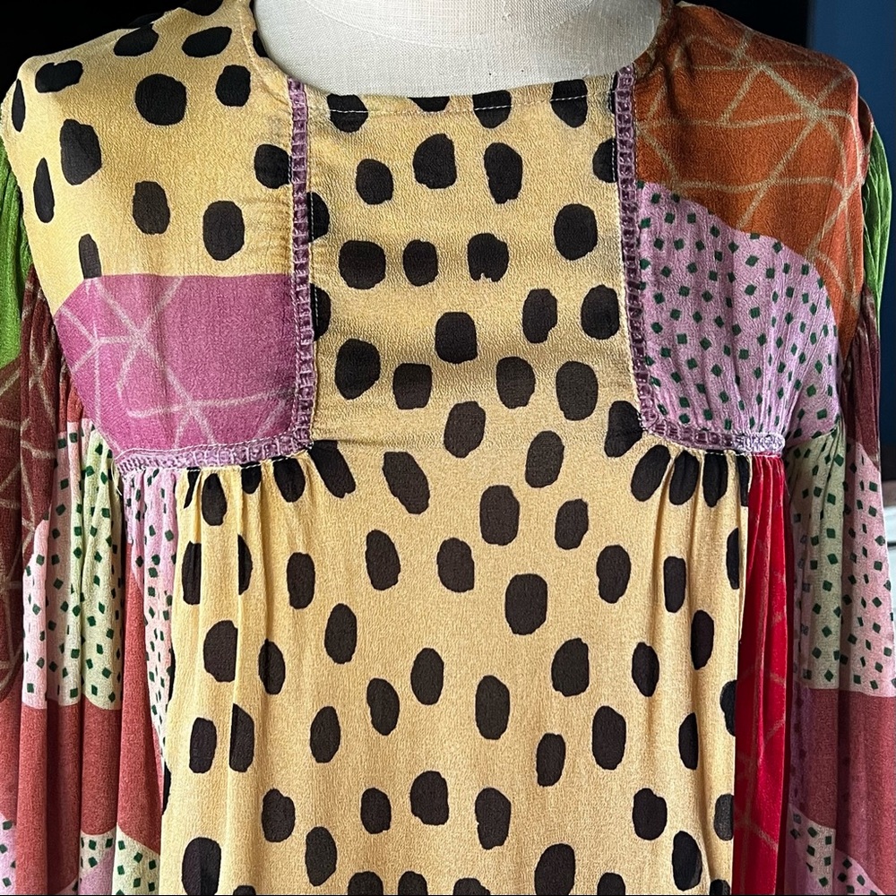 Anthropologie Miranda Abstract Blouse Top S - Picture 3 of 14